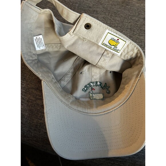 Masters Hat Cap Mens Strap Back White 2022 Logo Performance Golf Golfing Sports - Picture 5 of 6